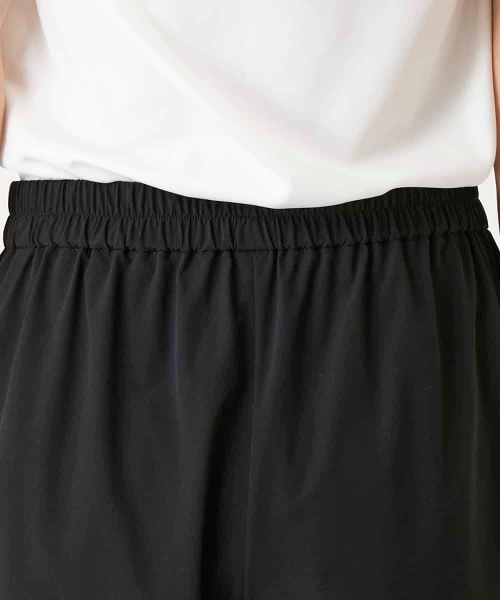 RBLGE11290 HIROKO BIS(ヒロコ ビス) サークルヘムドレープフレアパンツ ブラック