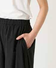 RBLGE11290 HIROKO BIS(ヒロコ ビス) サークルヘムドレープフレアパンツ ブラック