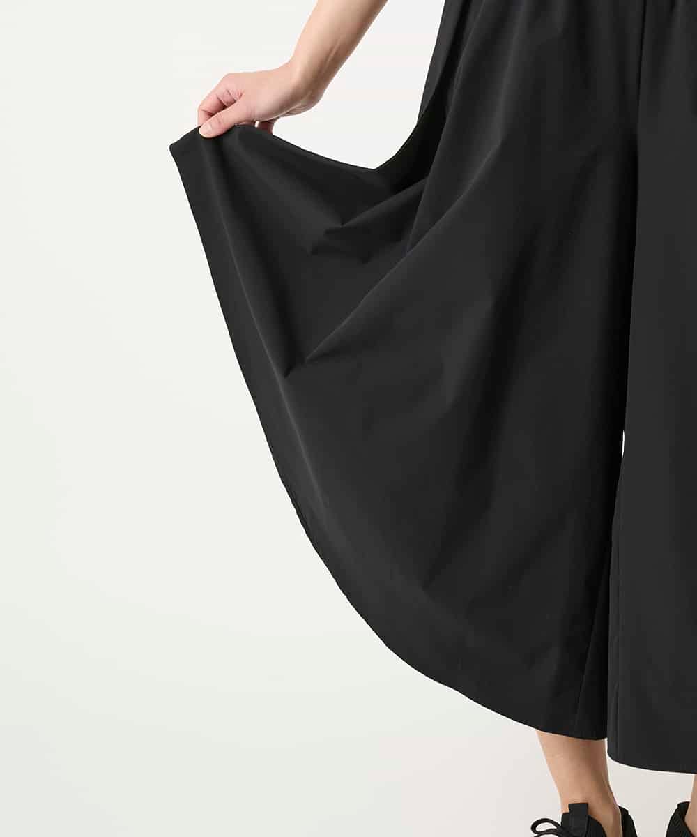 RBLGE11290 HIROKO BIS(ヒロコ ビス) サークルヘムドレープフレアパンツ ブラック