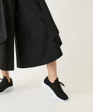 RBLGE11290 HIROKO BIS(ヒロコ ビス) サークルヘムドレープフレアパンツ ブラック