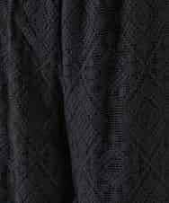 RBLGE30260 HIROKO BIS(ヒロコ ビス) ラッセルレースサイドラインフレアーパンツ ブラック