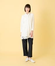 RBLGE40230 HIROKO BIS(ヒロコ ビス) 【先行予約】ウエストギャザーストレッチパンツ ネイビー