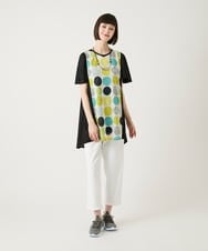 RBLGE40230 HIROKO BIS(ヒロコ ビス) ウエストギャザーストレッチパンツ ネイビー