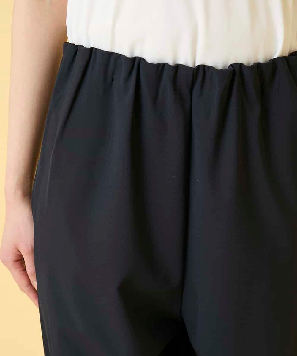 RBLGE40230 HIROKO BIS(ヒロコ ビス) 【先行予約】ウエストギャザーストレッチパンツ ネイビー