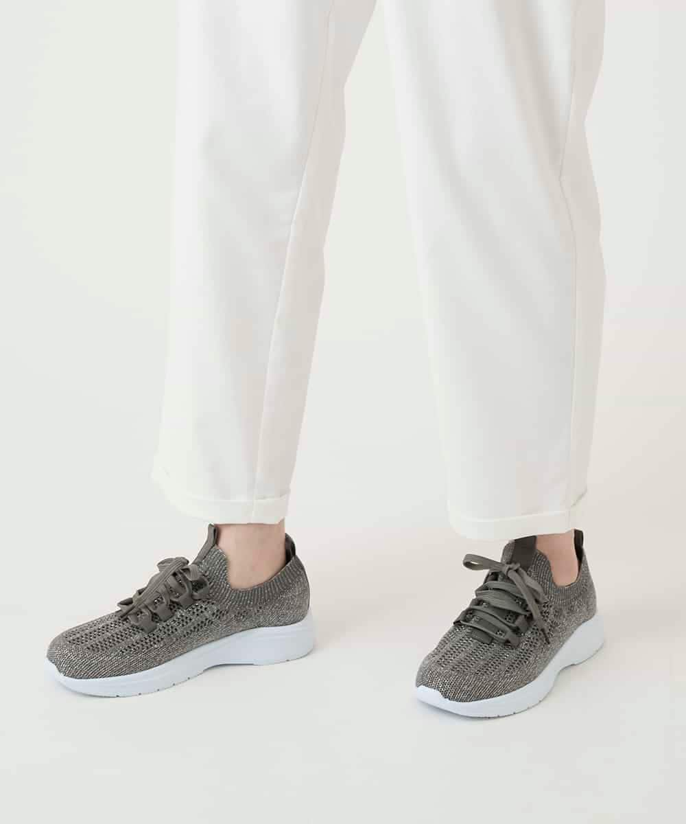 RBLGE40230 HIROKO BIS(ヒロコ ビス) ウエストギャザーストレッチパンツ ネイビー