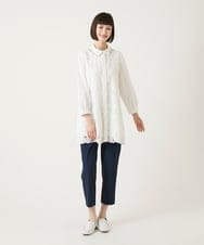 RBLGE55190 HIROKO BIS(ヒロコ ビス) エアリーフィット2WAYストレッチパンツ ホワイト