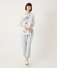 RBLGE55190 HIROKO BIS(ヒロコ ビス) エアリーフィット2WAYストレッチパンツ ホワイト