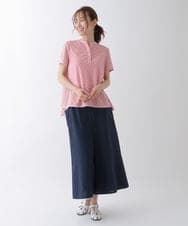 RBLHS26260 HIROKO BIS(ヒロコ ビス) 【洗濯機で洗える】リネンライクボリュームワイドパンツ グリーン