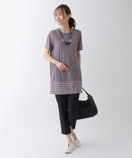 RBLHS27190 HIROKO BIS(ヒロコ ビス) 【洗える】ストレッチピケテーパードパンツ ベージュ