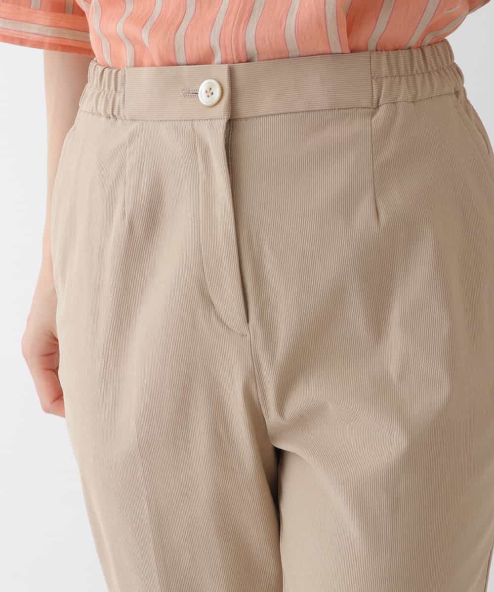 RBLHS27190 HIROKO BIS(ヒロコ ビス) 【洗える】ストレッチピケテーパードパンツ ベージュ