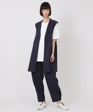 RBLHV02230 HIROKO BIS(ヒロコ ビス) リネンライクコクーンシルエットパンツ /洗える ベージュ