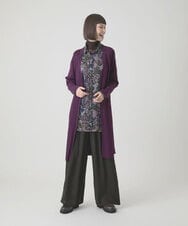 RBLLE12280 HIROKO BIS(ヒロコ ビス) ワッシャーツイルデザインワイドパンツ /洗える ブラウン