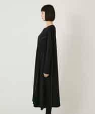 RBPAE42490 HIROKO BIS(ヒロコ ビス) ラインアクセント切り替えデザインポンチワンピース ブラック