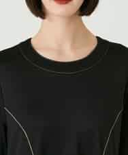 RBPAE42490 HIROKO BIS(ヒロコ ビス) ラインアクセント切り替えデザインポンチワンピース ブラック