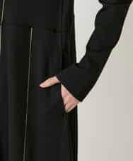 RBPAE42490 HIROKO BIS(ヒロコ ビス) ラインアクセント切り替えデザインポンチワンピース ブラック