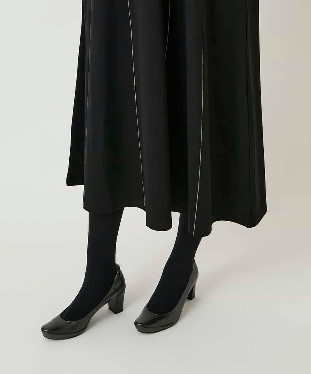 RBPAE42490 HIROKO BIS(ヒロコ ビス) ラインアクセント切り替えデザインポンチワンピース ブラック