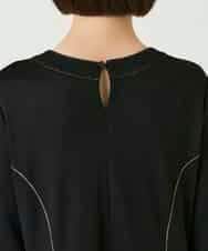 RBPAE42490 HIROKO BIS(ヒロコ ビス) ラインアクセント切り替えデザインポンチワンピース ブラック