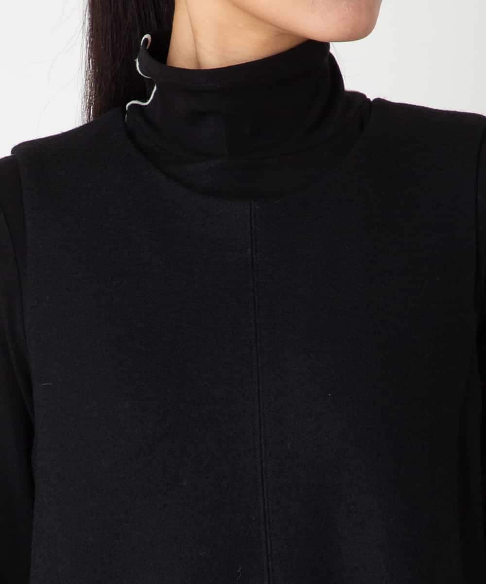 RBPAF02390 HIROKO BIS(ヒロコ ビス) スムースウールAラインジャンパースカート ブラック