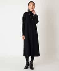 RBPAF02390 HIROKO BIS(ヒロコ ビス) スムースウールAラインジャンパースカート ブラック