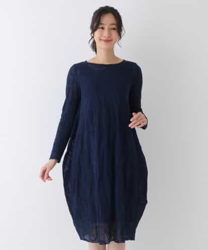 RBPES12490 HIROKO BIS フラワージャカードニットワンピース