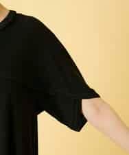 RBPGE02390 HIROKO BIS(ヒロコ ビス) 【先行予約】ケープスリーブデザインワンピース ブラック