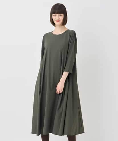 RBPLB26360 HIROKO BIS 七分丈ナイロンフレアワンピース