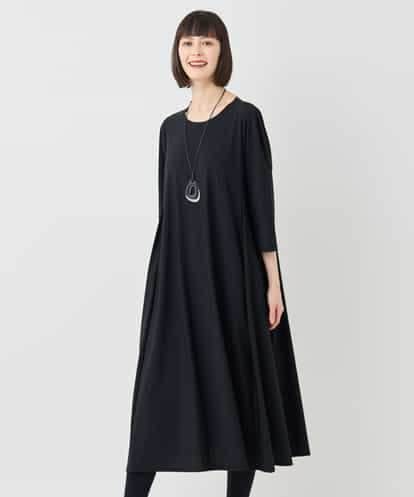 RBPLB26360 HIROKO BIS 七分丈ナイロンフレアワンピース /洗える