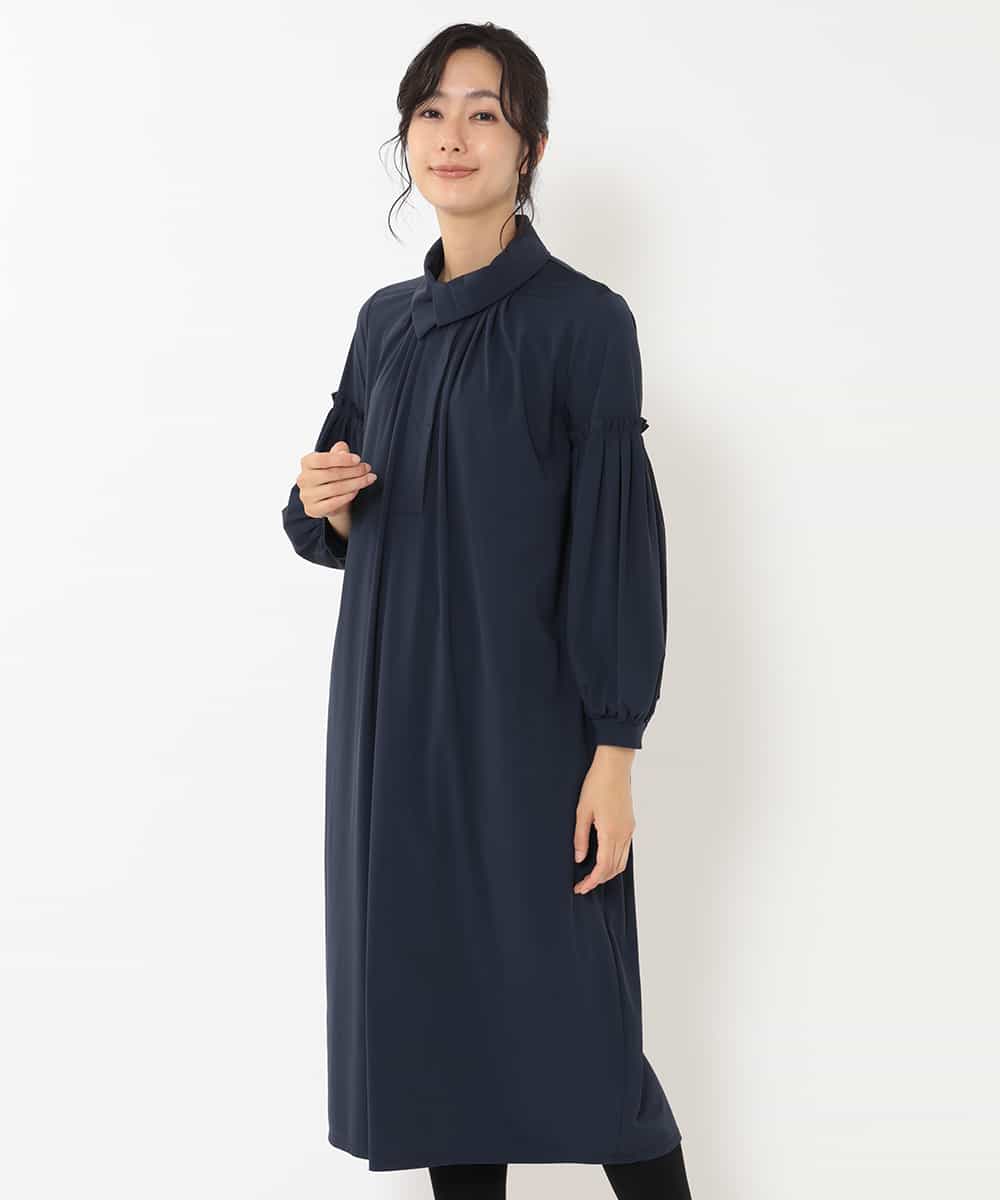 洗濯機で洗える タックディテールストレッチワンピース ワンピース Hiroko Bis ヒロコ ビス イトキンオンラインストア 洗濯機で洗える タックディテールストレッチワンピース ワンピース Hiroko Bis ヒロコ ビス イトキンオンラインストア