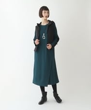 RBPLT52360 HIROKO BIS(ヒロコ ビス) 【洗える】ラップスリットジャージワンピース ベージュ