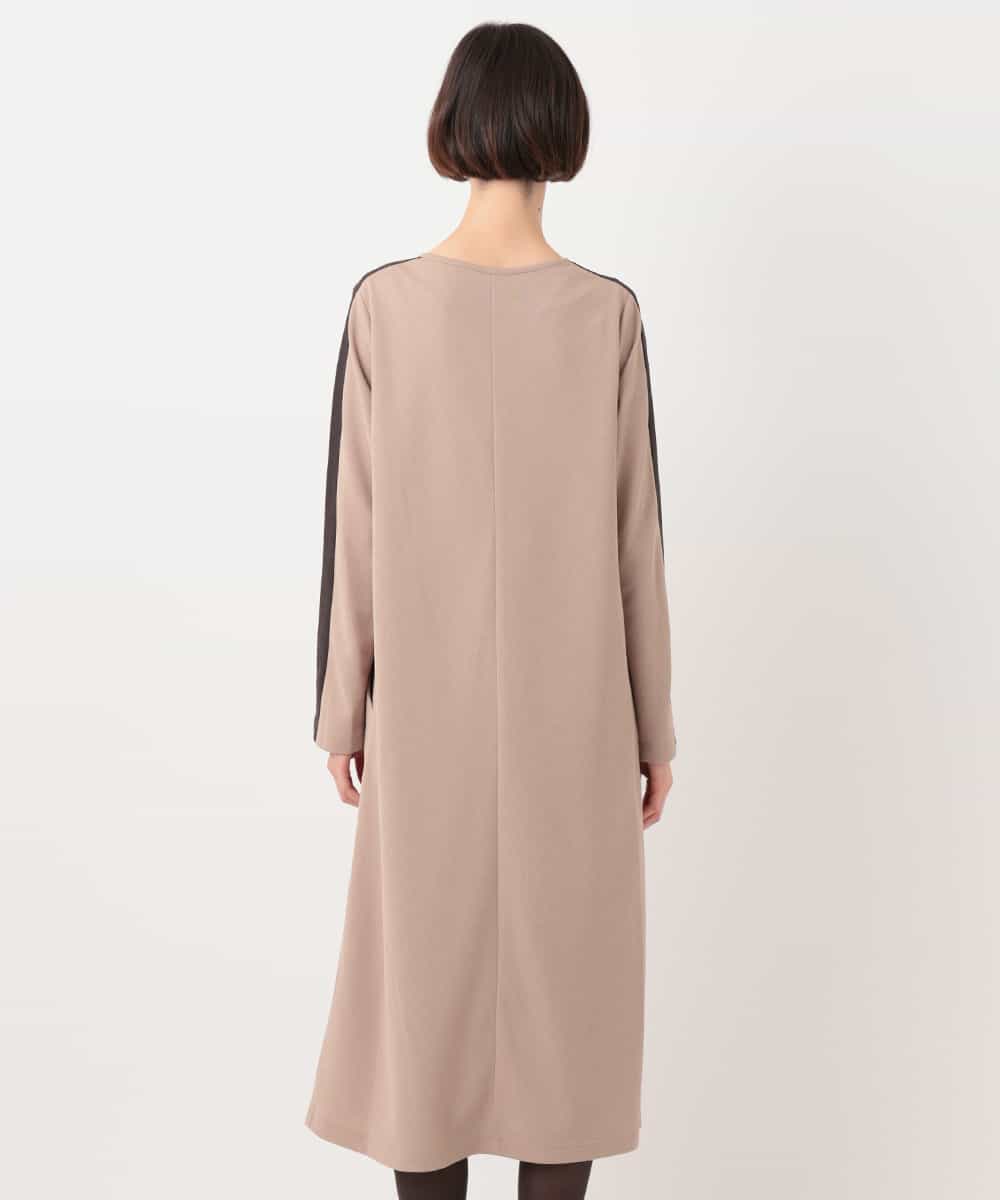 RBPLT52360 HIROKO BIS(ヒロコ ビス) ラップスリットジャージワンピース ベージュ