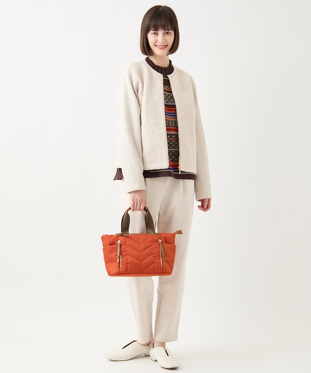 RBQAA26240 HIROKO BIS(ヒロコ ビス) ハイストレッチイージーパンツ /洗える アイボリー