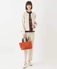 RBQAA26240 HIROKO BIS(ヒロコ ビス) ハイストレッチイージーパンツ /洗える アイボリー