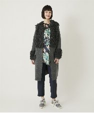 RBQAE30190 HIROKO BIS(ヒロコ ビス) 裏起毛ジョガープルオンパンツ /洗える グレー