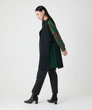 RBQAG60190 HIROKO BIS(ヒロコ ビス) 裏起毛ストレッチベーシックパンツ ネイビー