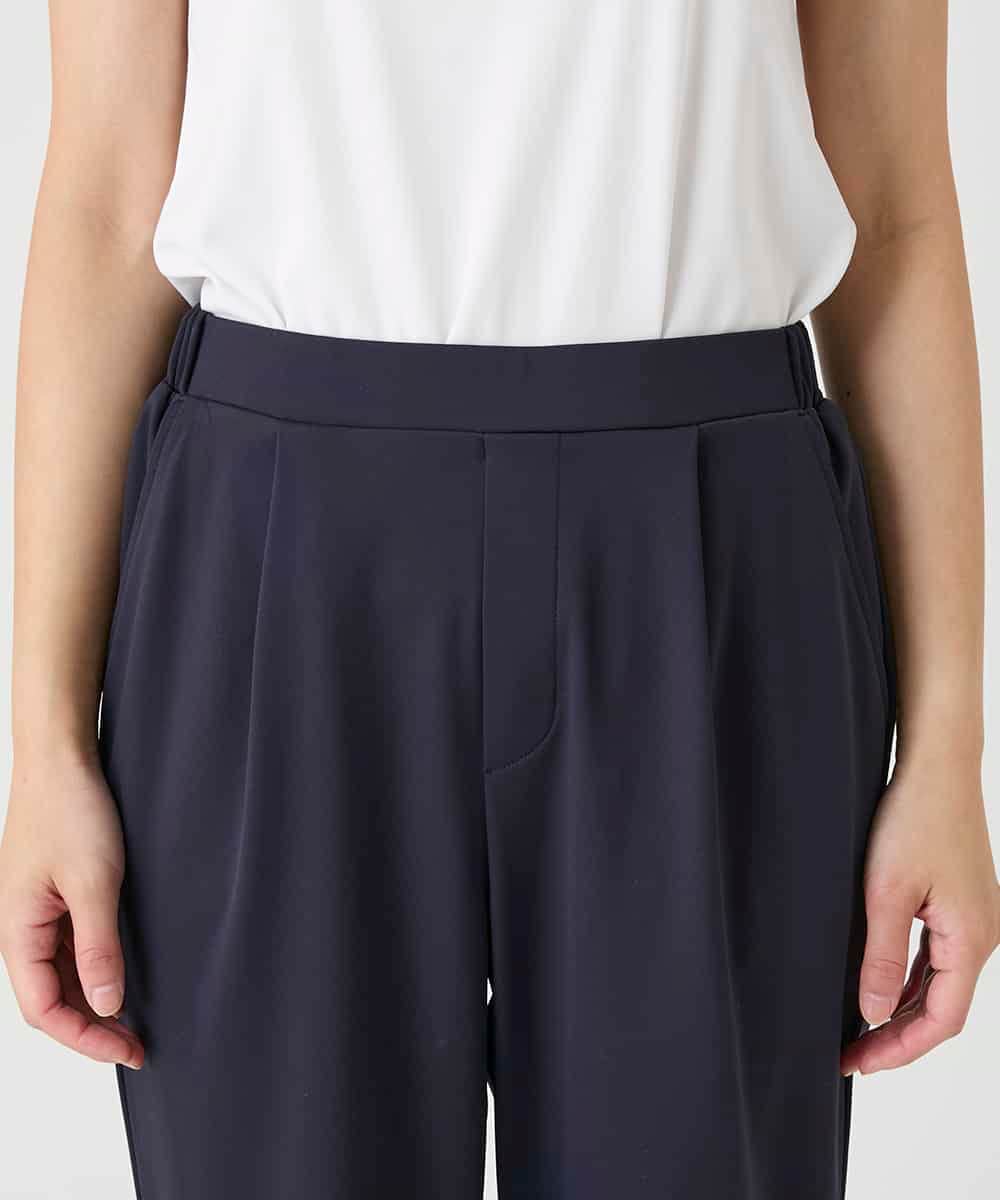 RBQAG60190 HIROKO BIS(ヒロコ ビス) 裏起毛ストレッチベーシックパンツ ネイビー