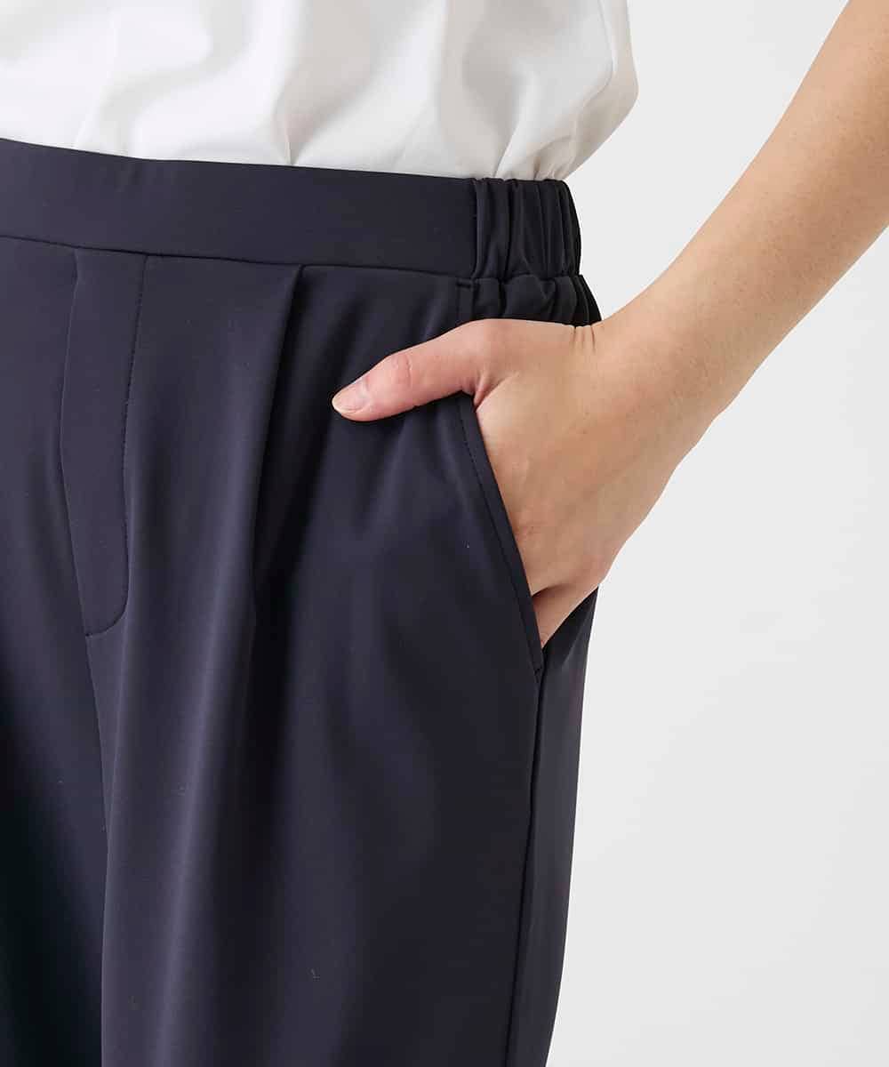 RBQAG60190 HIROKO BIS(ヒロコ ビス) 裏起毛ストレッチベーシックパンツ ネイビー