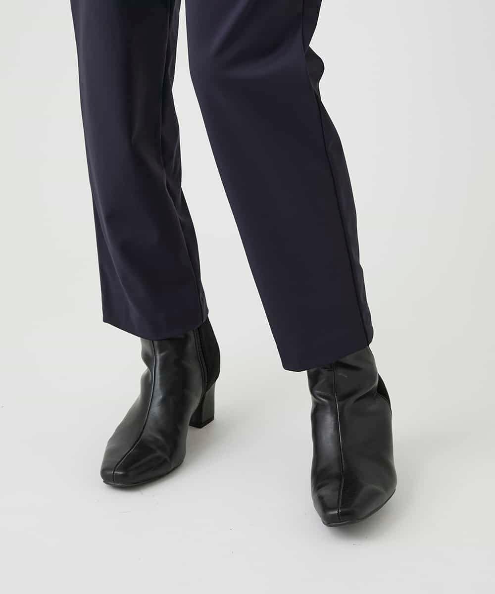 RBQAG60190 HIROKO BIS(ヒロコ ビス) 裏起毛ストレッチベーシックパンツ ネイビー