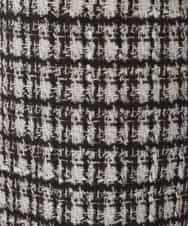 RBQAW58210 HIROKO BIS(ヒロコ ビス) 3DリアルツイードチェックPT裏起毛パンツ /洗濯機で洗える ブラック