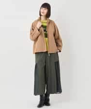 RBQLB27330 HIROKO BIS(ヒロコ ビス) ナイロンフレアパンツ カーキ