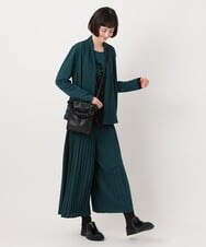 RBQLT51290 HIROKO BIS(ヒロコ ビス) ニュアンスプリーツフレアパンツ ベージュ