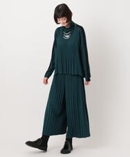 RBQLT51290 HIROKO BIS(ヒロコ ビス) ニュアンスプリーツフレアパンツ ベージュ