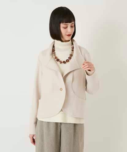 RBTAF01360 HIROKO BIS 【先行予約】スムースウールコンパクトジャケット