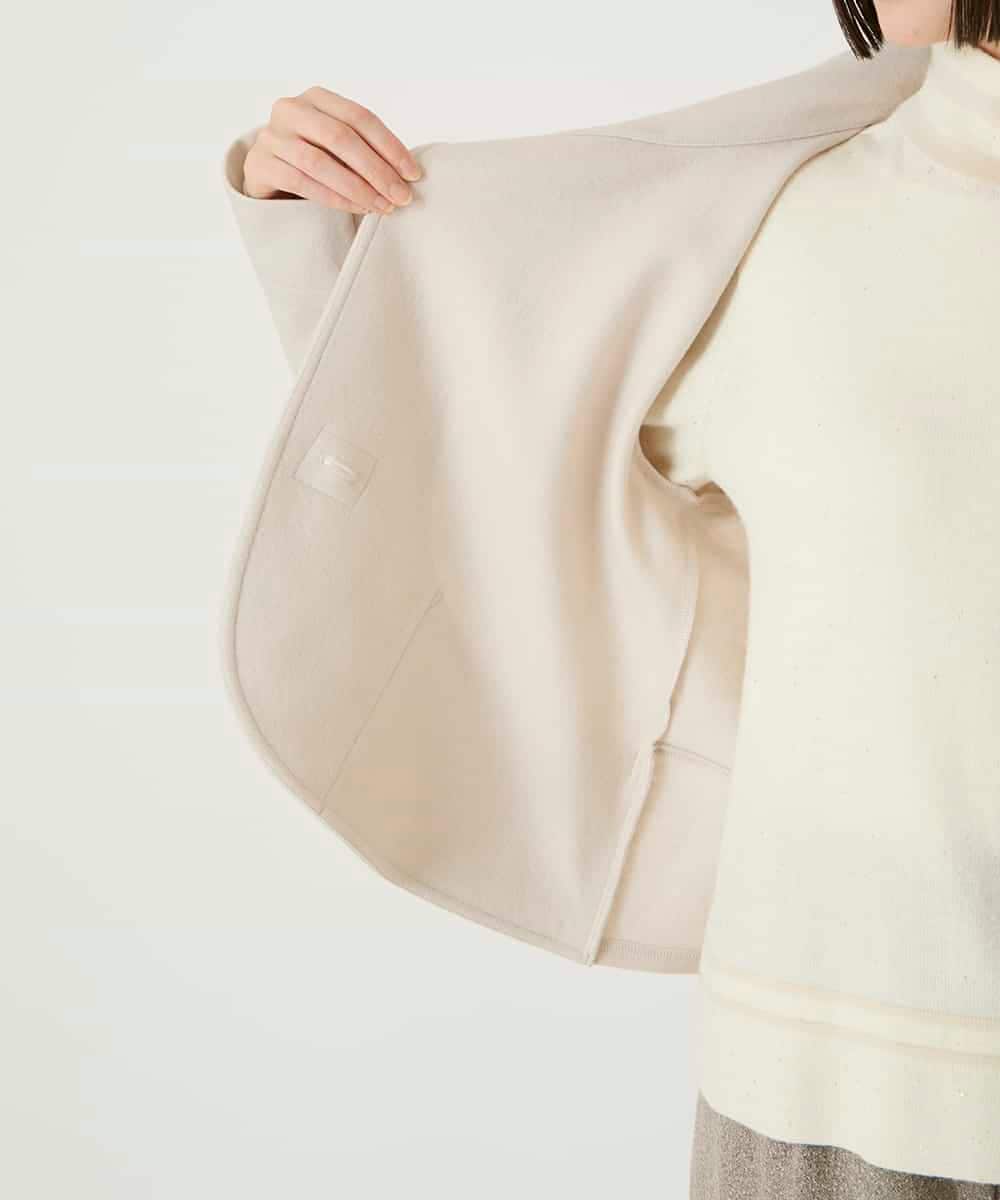 RBTAF01360 HIROKO BIS(ヒロコ ビス) 【先行予約】スムースウールコンパクトジャケット アイボリー