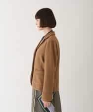 RBTAV01430 HIROKO BIS(ヒロコ ビス) ウールパイルテーラードジャケット ベージュ