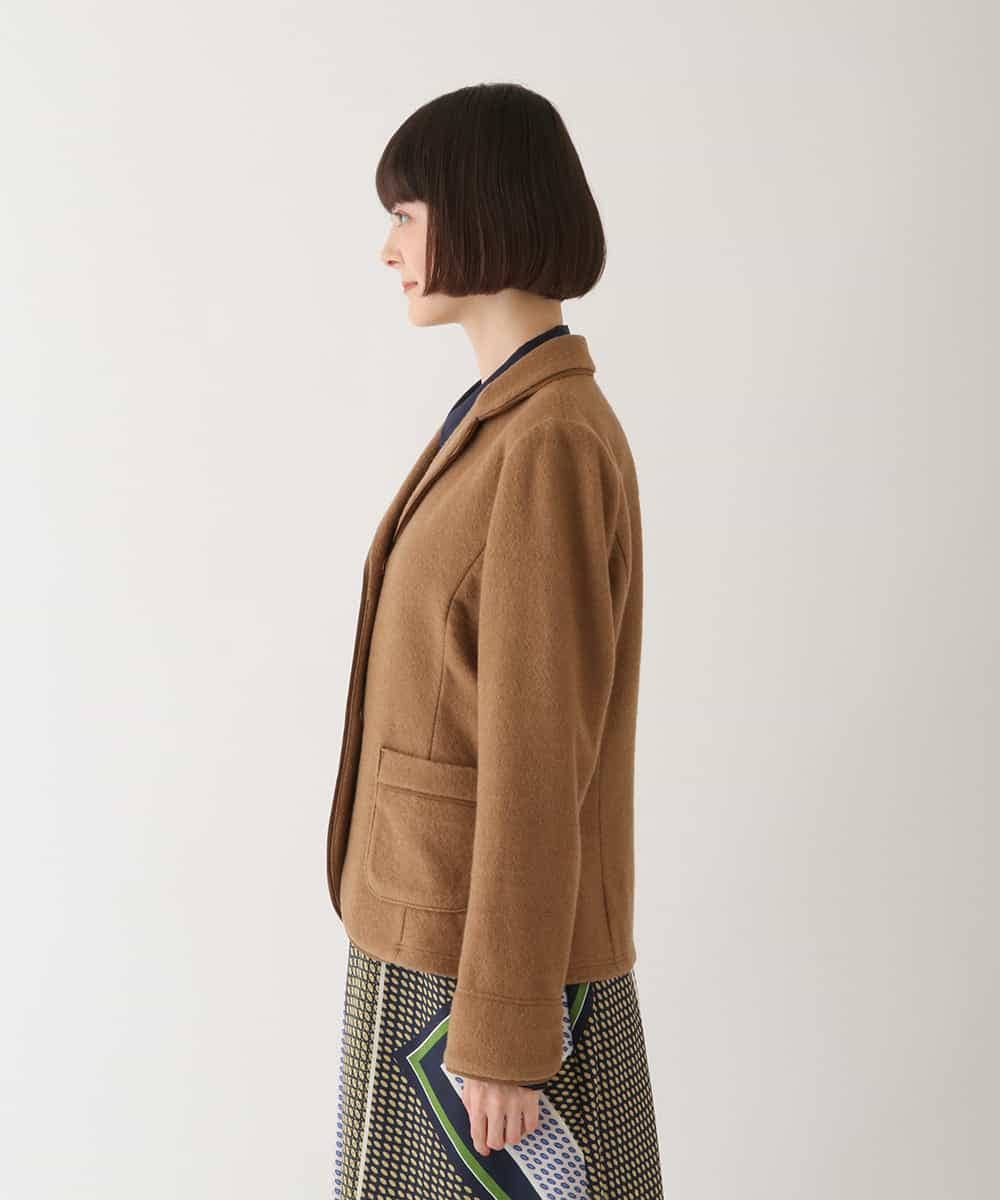 RBTAV01430 HIROKO BIS(ヒロコ ビス) ウールパイルテーラードジャケット ベージュ