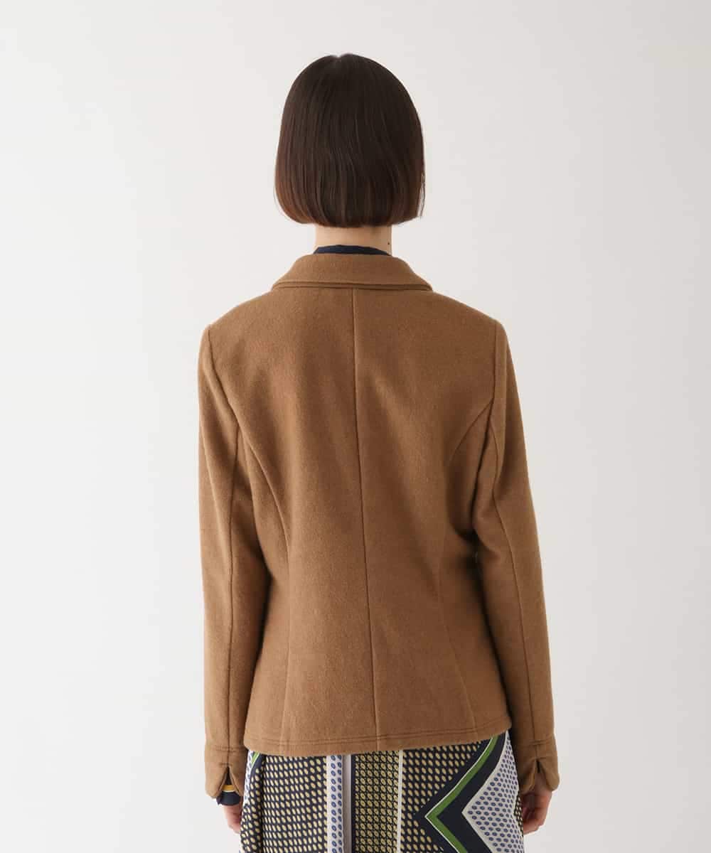 RBTAV01430 HIROKO BIS(ヒロコ ビス) ウールパイルテーラードジャケット ベージュ