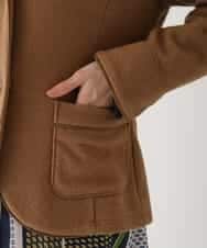 RBTAV01430 HIROKO BIS(ヒロコ ビス) ウールパイルテーラードジャケット ベージュ