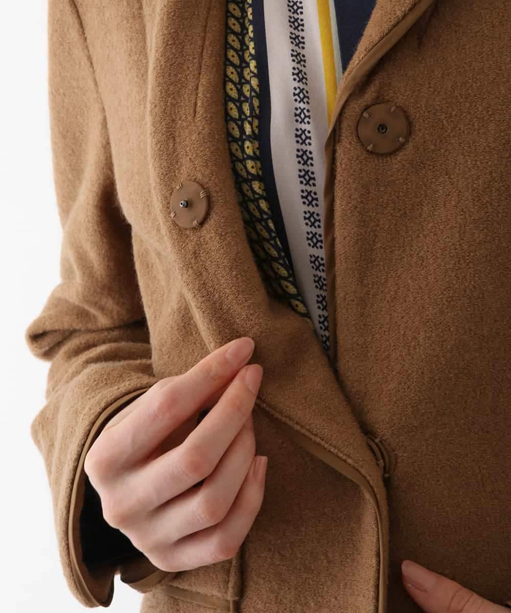 RBTAV01430 HIROKO BIS(ヒロコ ビス) ウールパイルテーラードジャケット ベージュ