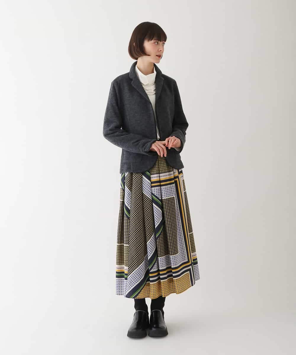 RBTAV01430 HIROKO BIS(ヒロコ ビス) ウールパイルテーラードジャケット ベージュ