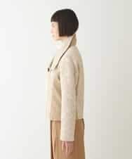 RBTAX10430 HIROKO BIS(ヒロコ ビス) 【洗える】レースボンディングライダース風ジャケット ベージュ